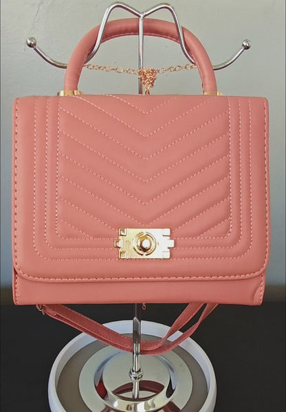Ladies zipper plus extra bag - Pink