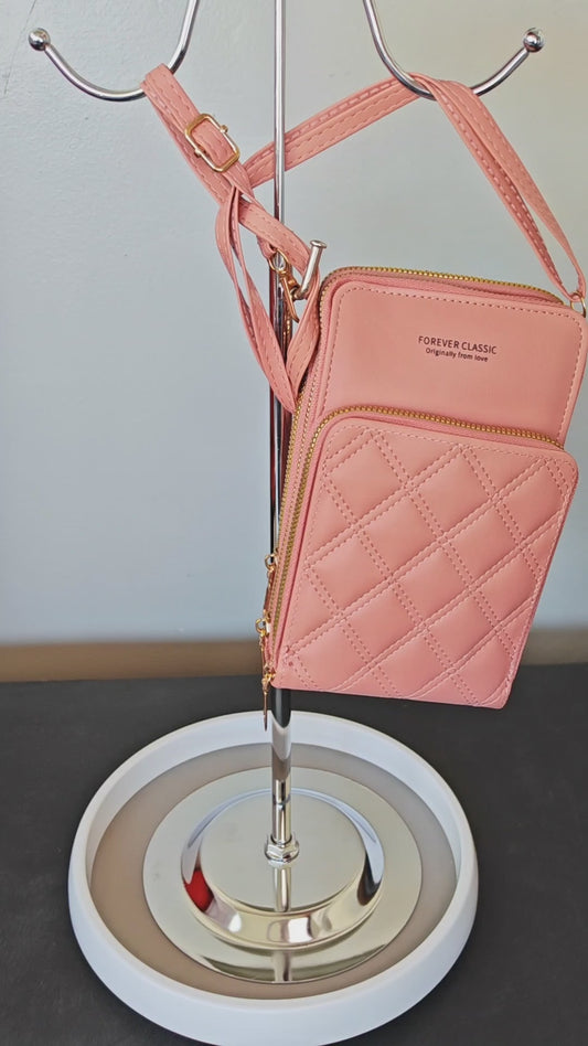 Trio zip cross body bag