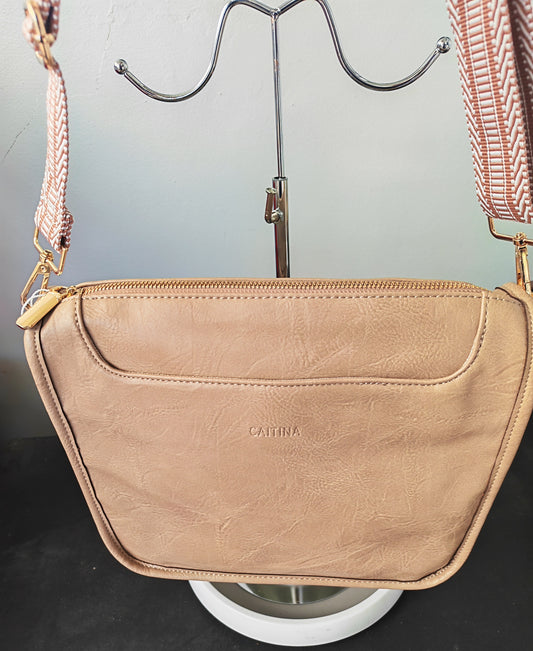 Ladies sling bag - Caramel