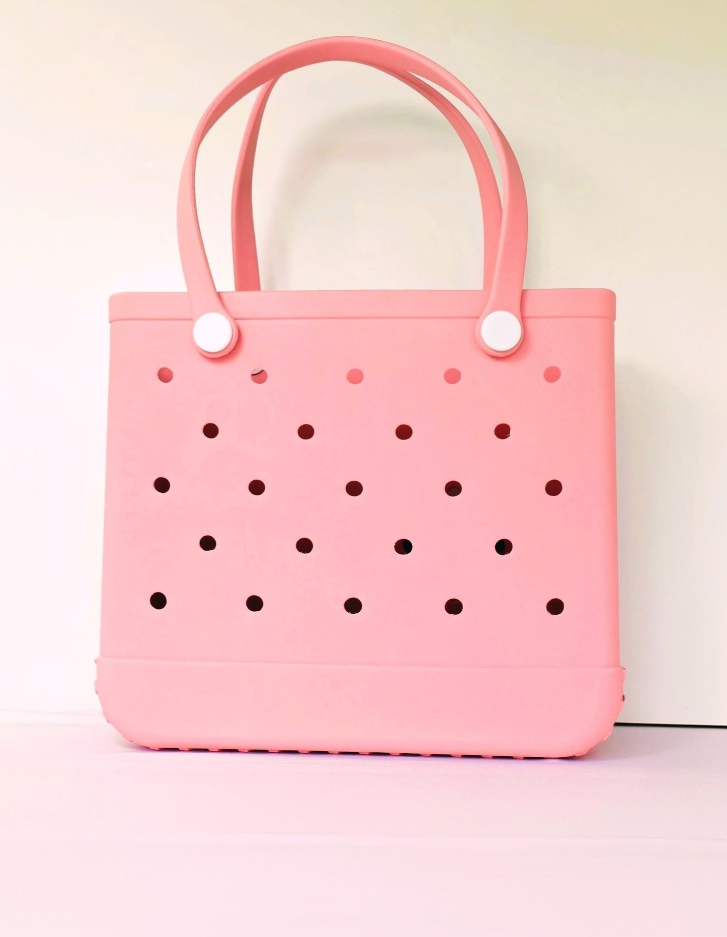 Beach Bag baby Pink- Large tote (incl Bag Charms)
