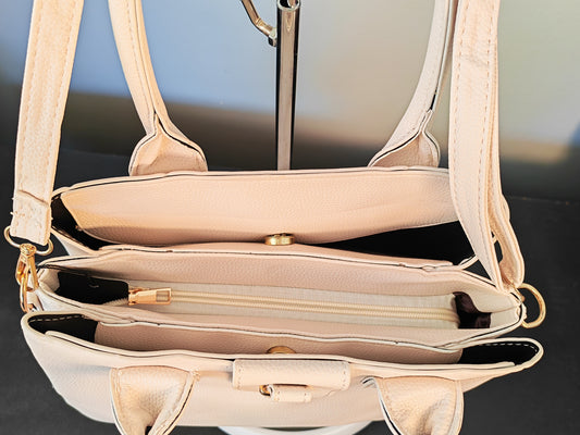 Ladies zip bag - Cream