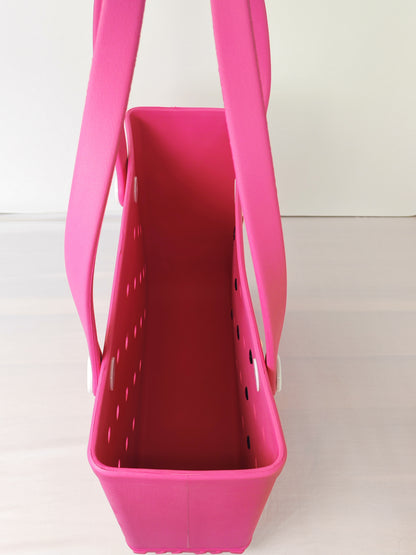 Beach Bag Hot Pink Large tote (incl Bag Charms)