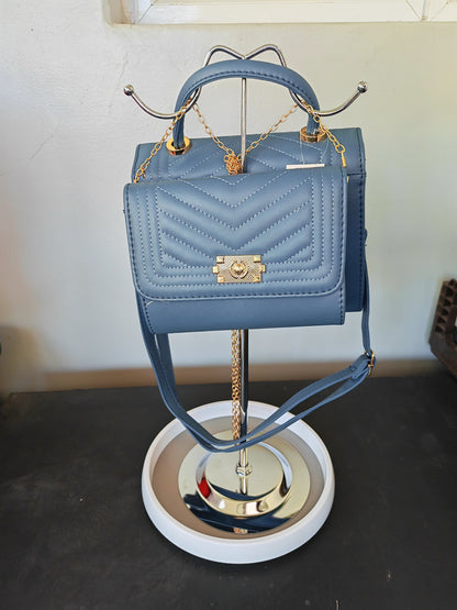Ladies zipper plus extra bag - Blue