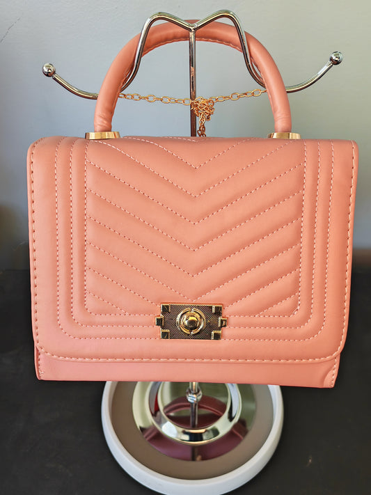 Ladies zipper plus extra bag - Pink