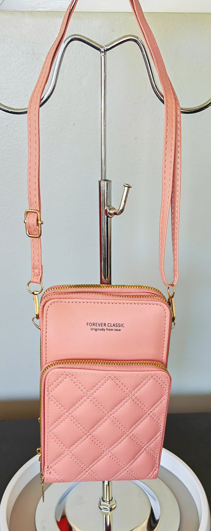 Trio zip cross body bag